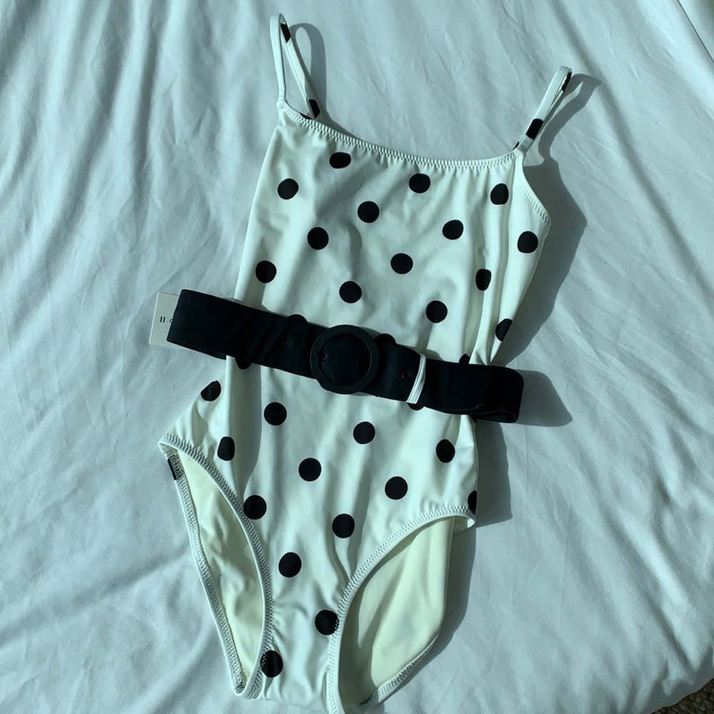 Nina Solid & Striped Swimsuit